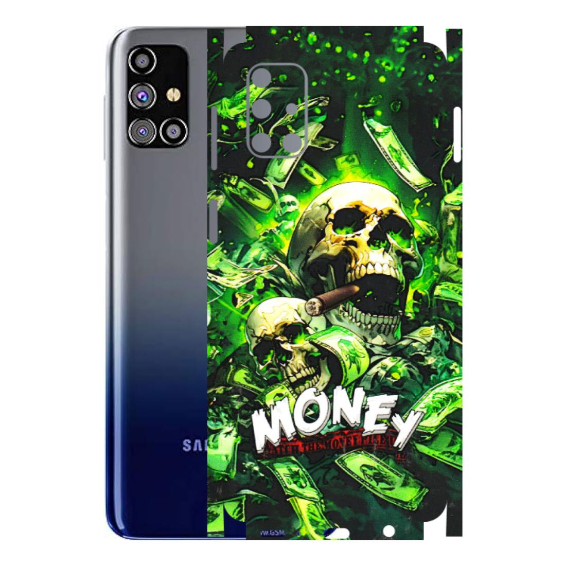 Samsung M/F/Note/Flip and C Phone Skins (All Models) - Skull Money - 3D Embossed Finish (L-303) Samsung Galaxy M31s