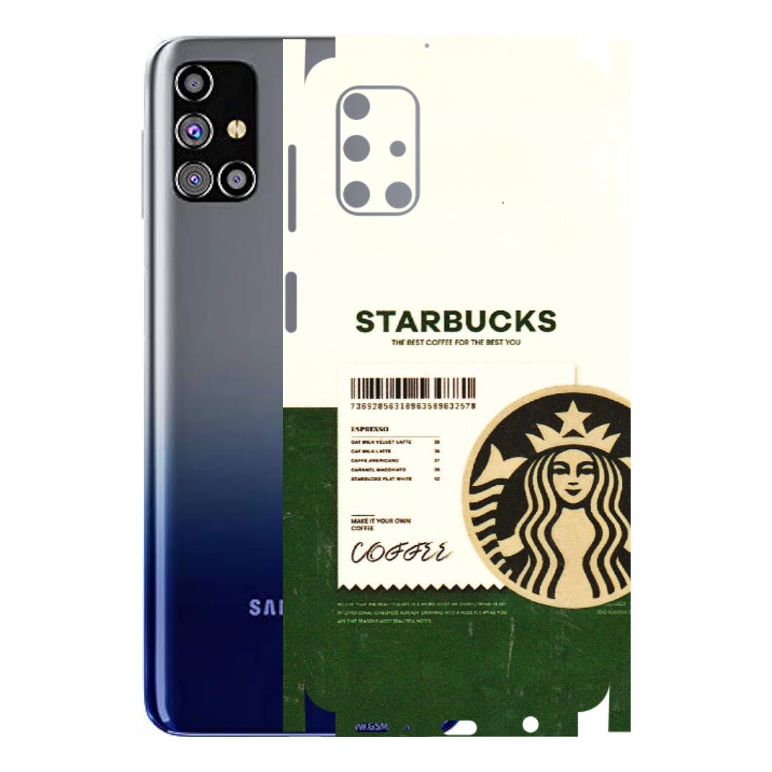 Samsung M/F/Note/Flip and C Phone Skins (All Models) - Starbucks Barcode - 3D Embossed Finish (L-308) Samsung Galaxy M31s