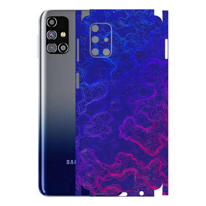 Samsung M/F/Note/Flip and C Phone Skins (All Models) - Purple Ripples Swirl - 3D Embossed Finish (L-314) Samsung Galaxy M31s