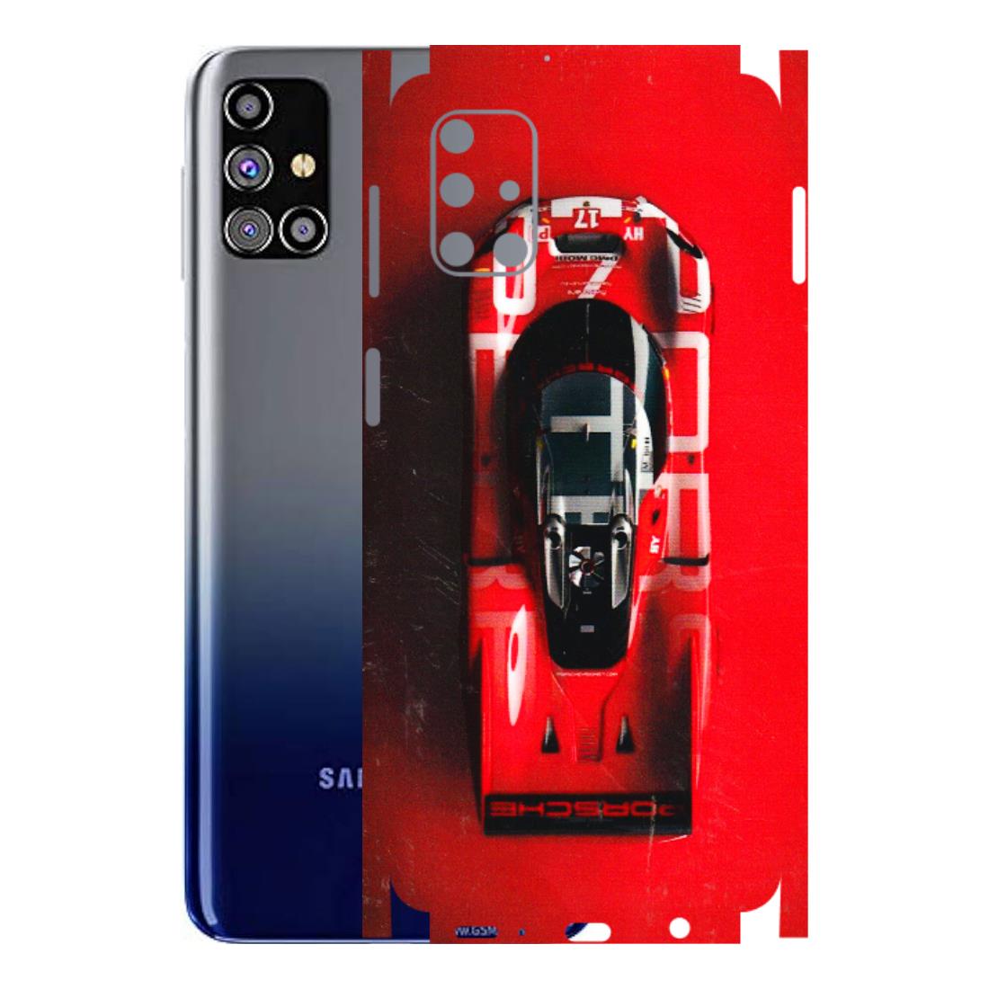 Samsung M/F/Note/Flip and C Phone Skins (All Models) - Red Porsche Car Logo - 3D Embossed Finish (L-315) Samsung Galaxy M31s