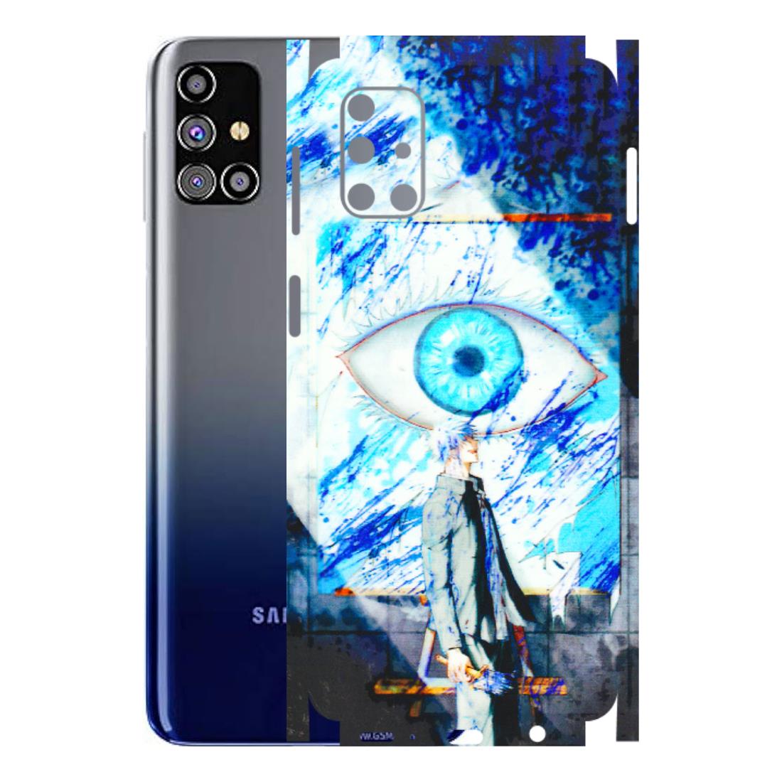 Samsung M/F/Note/Flip and C Phone Skins (All Models) - Anime Sea Blue Eye - 3D Embossed Finish (L-318) Samsung Galaxy M31s