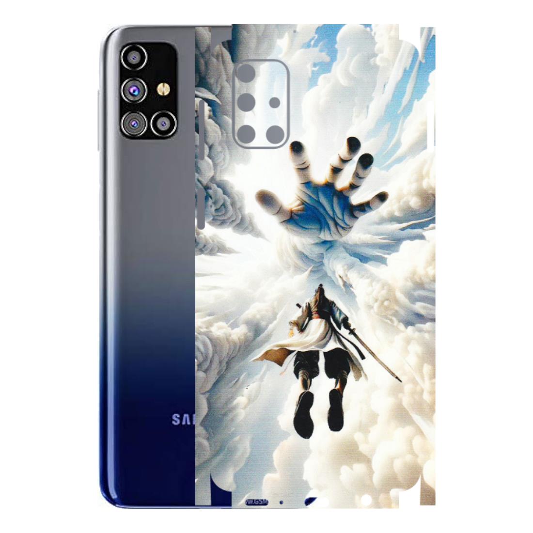 Samsung M/F/Note/Flip and C Phone Skins (All Models) - Big Hand With Monkey King - 3D Embossed Finish (L-323) Samsung Galaxy M31s