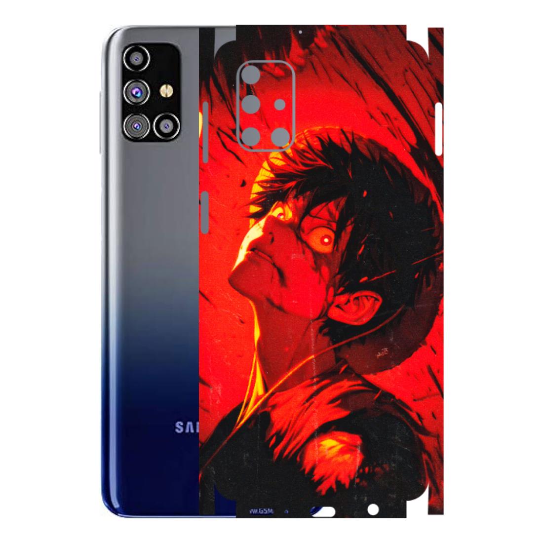 Samsung M/F/Note/Flip and C Phone Skins (All Models) - D.Luffy Power Up One Piece Anime - 3D Embossed Finish (L-326) Samsung Galaxy M31s