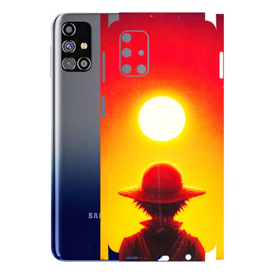 Samsung M/F/Note/Flip and C Phone Skins (All Models) - Cool Sunset With Monkey D.Luffy Anime - 3D Embossed Finish (L-329) Samsung Galaxy M31s