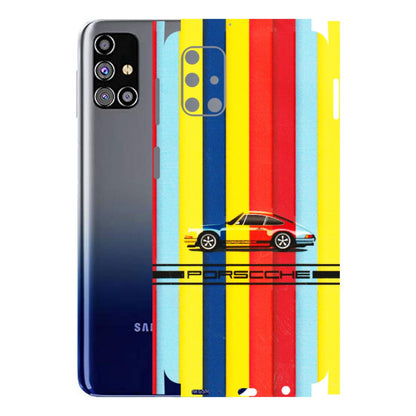 Samsung M/F/Note/Flip and C Phone Skins (All Models) - Multicolour Porche - 3D Embossed Finish (L-39) Samsung Galaxy M31s