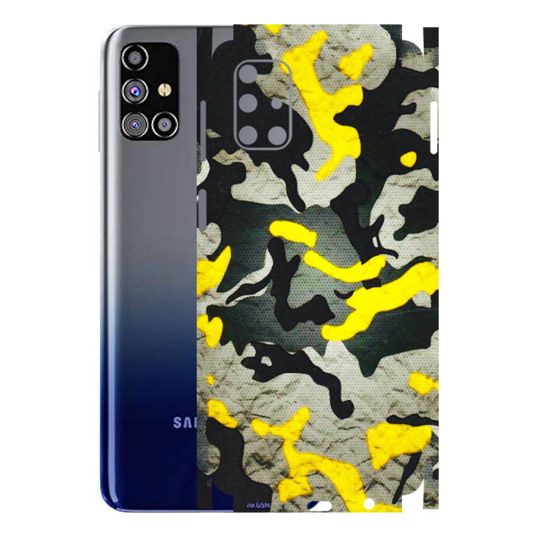 Samsung M/F/Note/Flip and C Phone Skins (All Models) - Yellow Camouflage - 3D Embossed Finish (L-61) Samsung Galaxy M31s