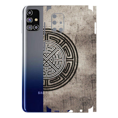 Samsung M/F/Note/Flip and C Phone Skins (All Models) - Mysterious Circular Design - 3D Embossed Finish (L-63) Samsung Galaxy M31s
