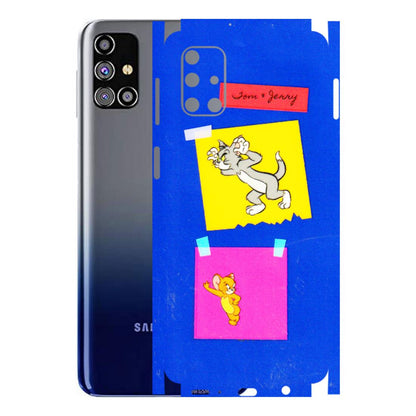 Samsung M/F/Note/Flip and C Phone Skins (All Models) - Tom N Jerry Sticky Notes - 3D Embossed Finish (L-88) Samsung Galaxy M31s