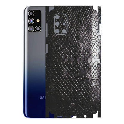 Samsung M/F/Note/Flip and C Phone Skins (All Models) - Black Snack Leather - Matte Finish (M-147) Samsung Galaxy M31s