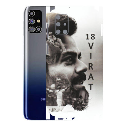 Samsung M/F/Note/Flip and C Phone Skins (All Models) - Virat Kohli Cricketer - Matte Finish (M-163) Samsung Galaxy M31s