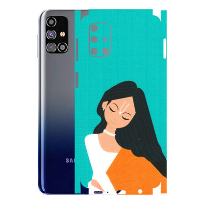 Samsung M/F/Note/Flip and C Phone Skins (All Models) - Radhe Radhe With Hindu Symbol - Matte Finish (M-164) Samsung Galaxy M31s