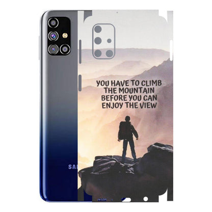 Samsung M/F/Note/Flip and C Phone Skins (All Models) - Motivational Hiking Mountain - Matte Finish (M-28) Samsung Galaxy M31s