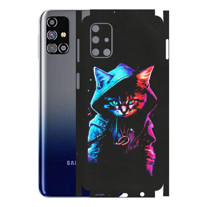 Samsung M/F/Note/Flip and C Phone Skins (All Models) - Cyberpunk Cat - Matte Finish (M-45) Samsung Galaxy M31s