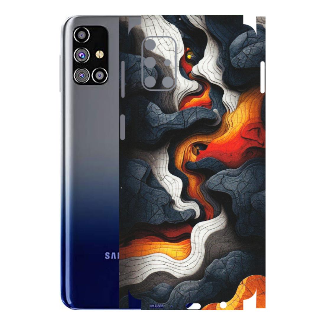 Samsung M/F/Note/Flip and C Phone Skins (All Models) - Abstract Volcanic Layers - Matte Finish (M-52) Samsung Galaxy M31s