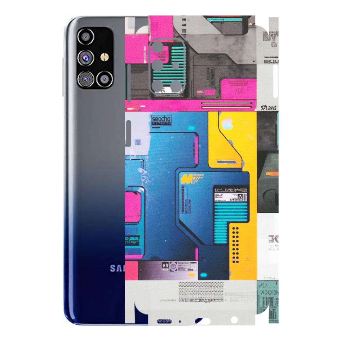 Samsung M/F/Note/Flip and C Phone Skins (All Models) - Colourfull Motherboard Internals - Matte Finish (M-55) Samsung Galaxy M31s