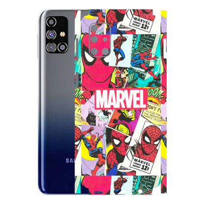 Samsung M/F/Note/Flip and C Phone Skins (All Models) - Marvel Comic Spiderman Grafitti - Matte Finish (M-72) Samsung Galaxy M31s