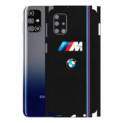 Samsung M/F/Note/Flip and C Phone Skins (All Models) - Styling With Black BMW - Matte Finish (M-74) Samsung Galaxy M31s