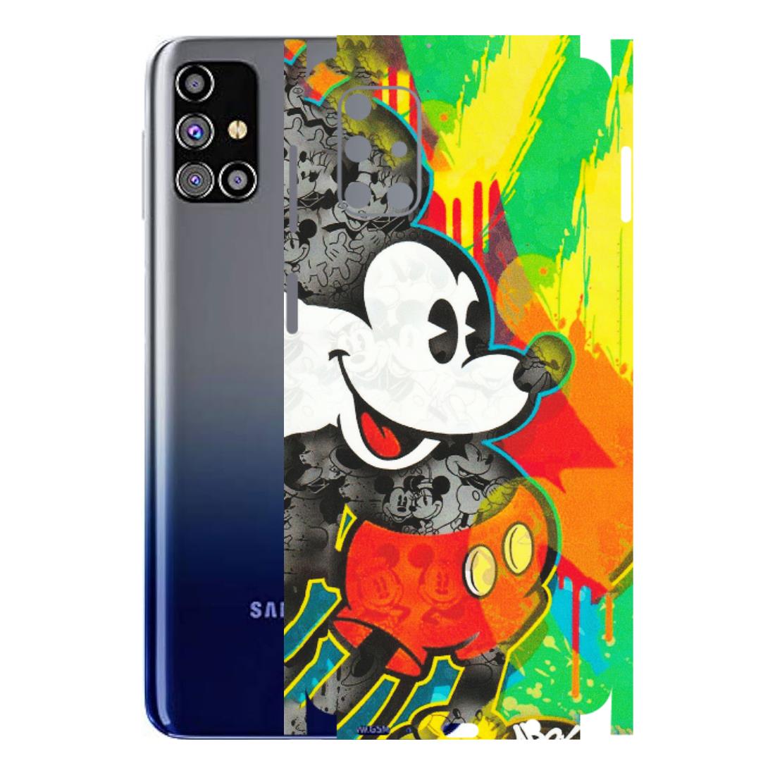 Samsung M/F/Note/Flip and C Phone Skins (All Models) - Multiple Mickey With Colourful Texture - Matte Finish (M-84) Samsung Galaxy M31s