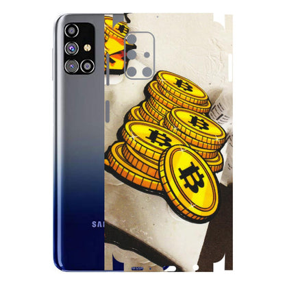 Samsung M/F/Note/Flip and C Phone Skins (All Models) - Billionaire Bitcoin Collection - Matte Finish (M-92) Samsung Galaxy M31s