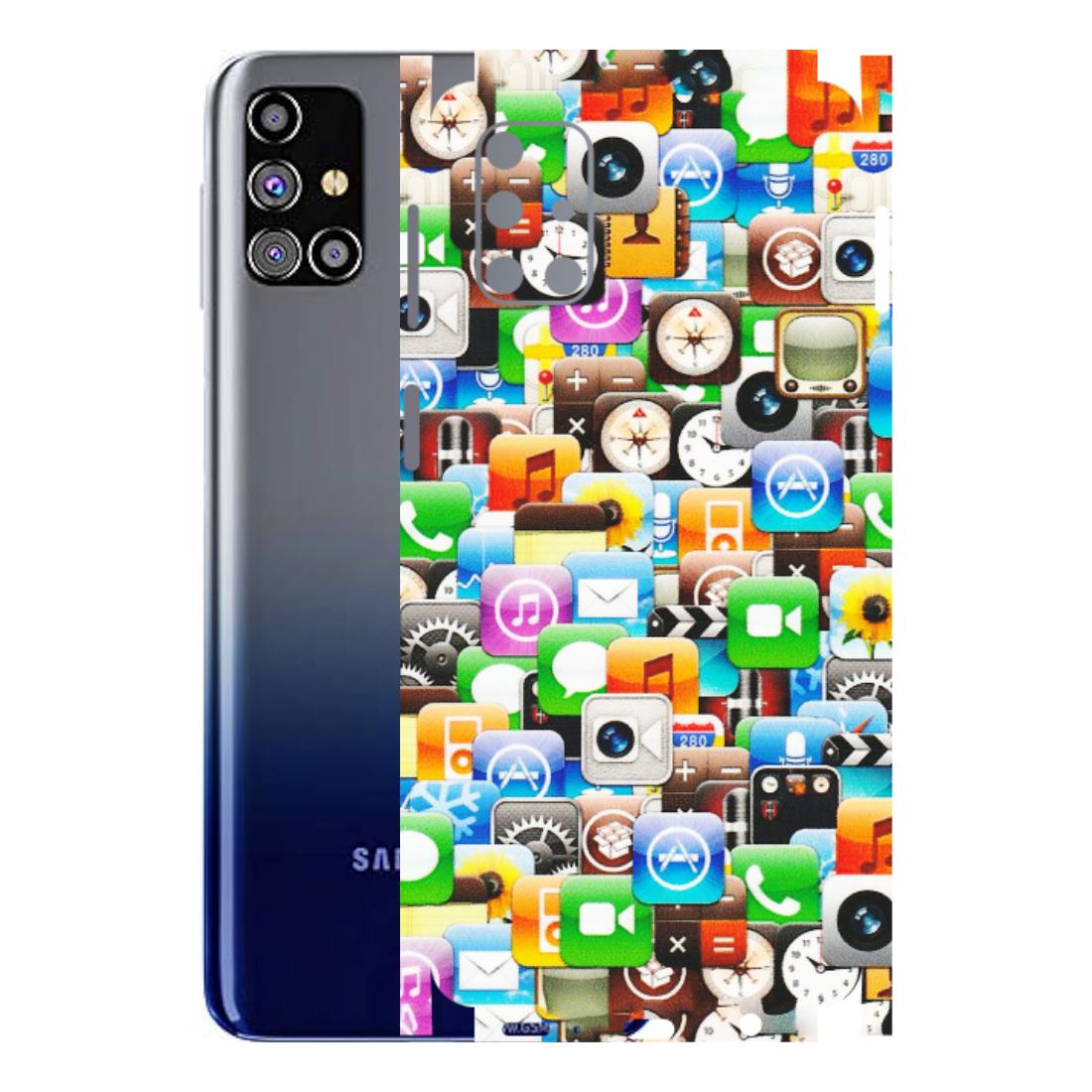 Samsung M/F/Note/Flip and C Phone Skins (All Models) - All Apple Icons - Matte Finish (M-93) Samsung Galaxy M31s