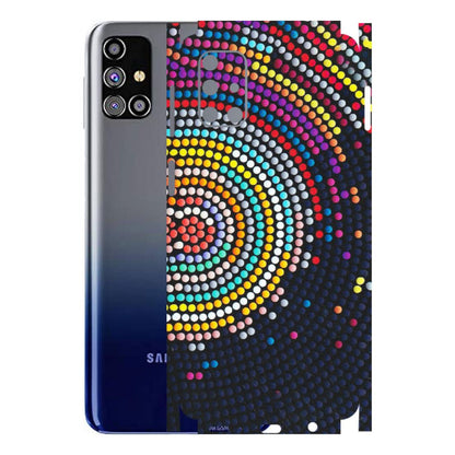 Samsung M/F/Note/Flip and C Phone Skins (All Models) - Rainbow Dot Mandala - Matte Finish (M-97) Samsung Galaxy M31s