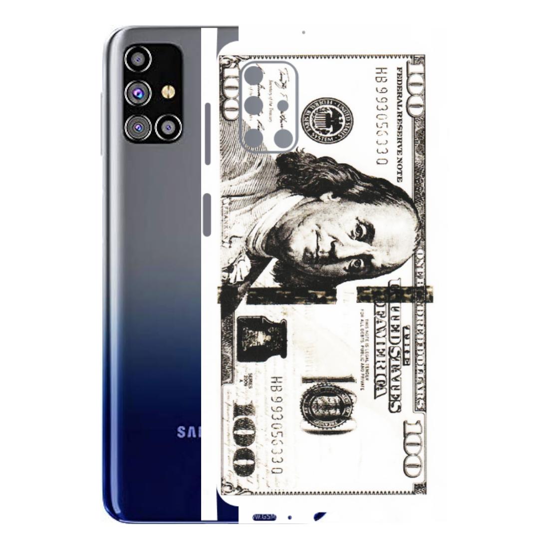 Samsung M/F/Note/Flip and C Phone Skins (All Models) - 100 Dollar Currency - Transparent Finish (T-01) Samsung Galaxy M31s