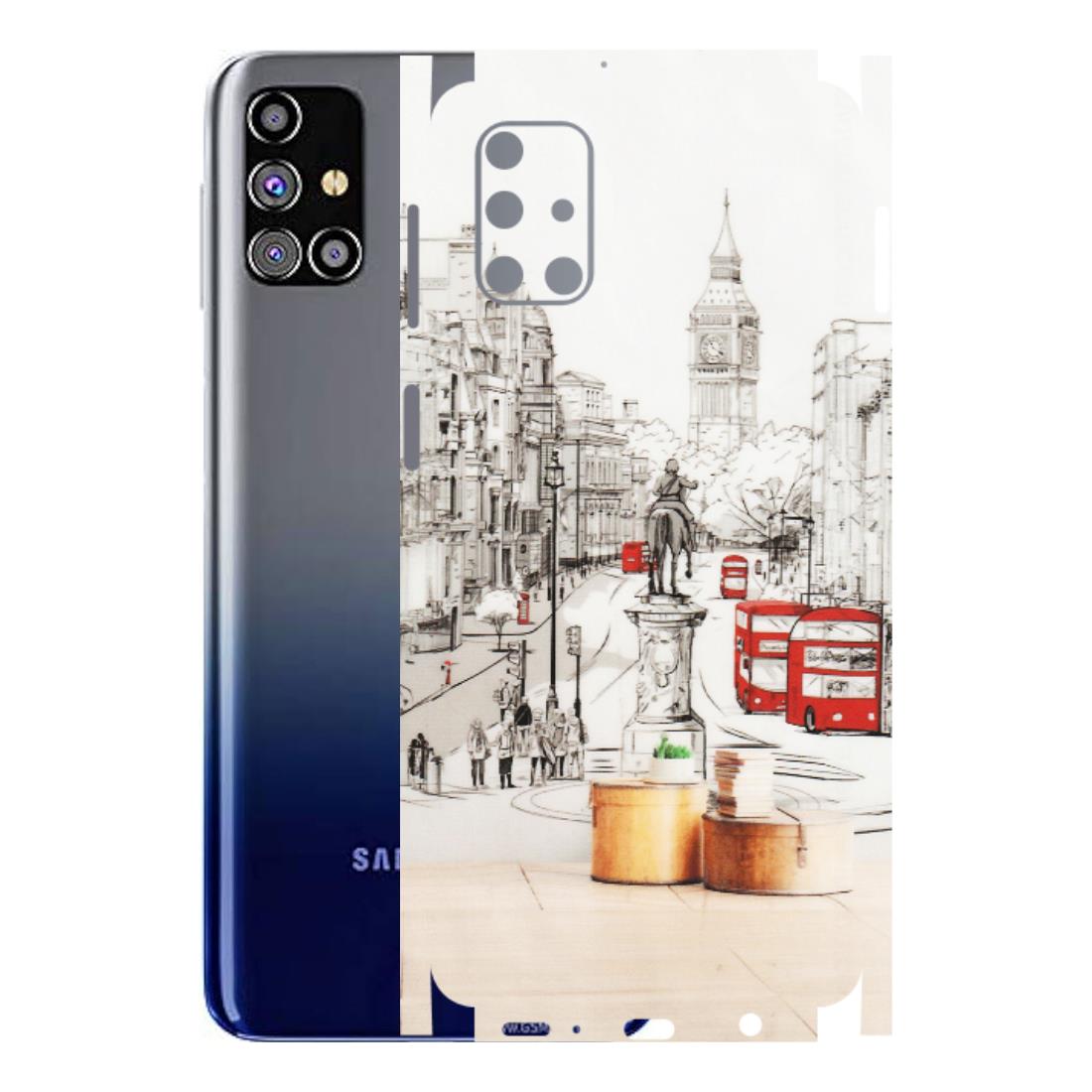 Samsung M/F/Note/Flip and C Phone Skins (All Models) - London Street - Transparent Finish (T-02) Samsung Galaxy M31s