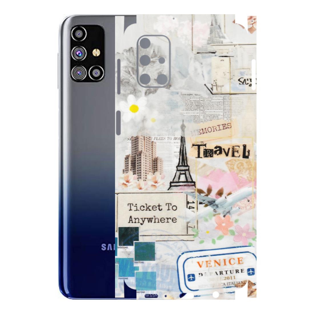 Samsung M/F/Note/Flip and C Phone Skins (All Models) - Travel Memories - Transparent Finish (T-09) Samsung Galaxy M31s