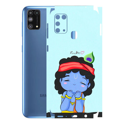 Samsung M/F/Note/Flip and C Phone Skins (All Models) - Radhe Radhe Cute Toon - 3D Embossed Finish (L-05) Samsung Galaxy M31