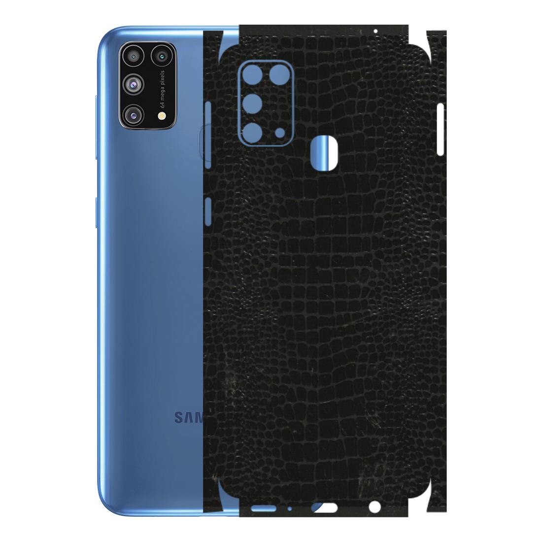 Samsung M/F/Note/Flip and C Phone Skins (All Models) - Snake Leather Black - 3D Embossed Finish (L-107) Samsung Galaxy M31