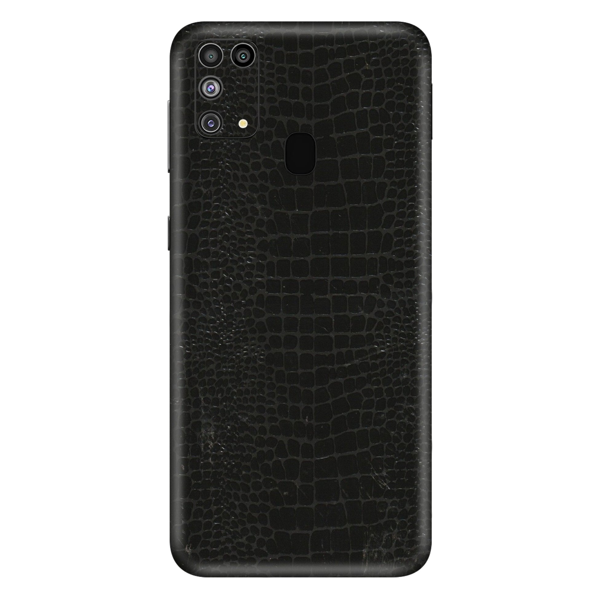 Samsung M/F/Note/Flip and C Phone Skins (All Models) - Snake Leather Black - 3D Embossed Finish (L-107) Samsung Galaxy M31