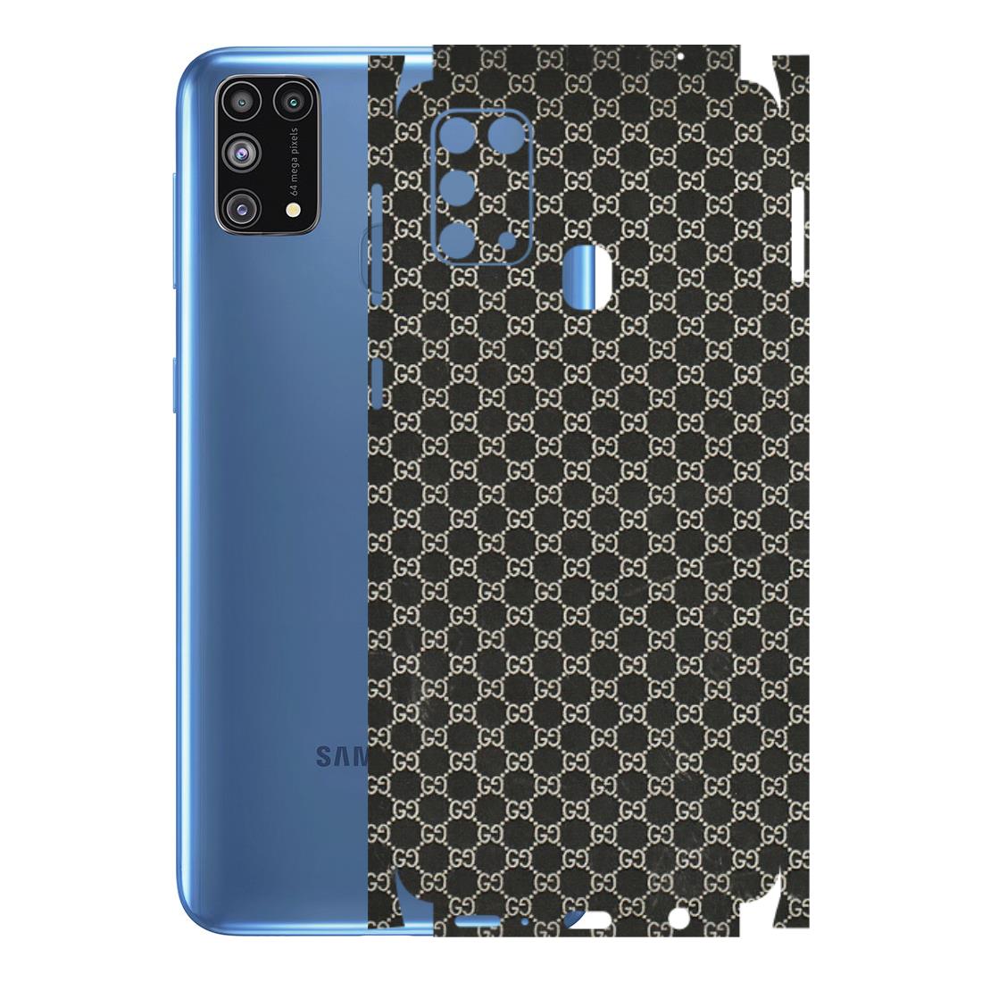 Samsung M/F/Note/Flip and C Phone Skins (All Models) - Black G Print - 3D Embossed Finish (L-109) Samsung Galaxy M31