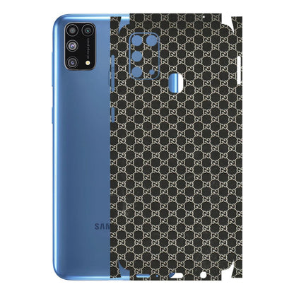 Samsung M/F/Note/Flip and C Phone Skins (All Models) - Black G Print - 3D Embossed Finish (L-109) Samsung Galaxy M31