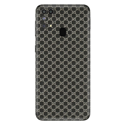 Samsung M/F/Note/Flip and C Phone Skins (All Models) - Black G Print - 3D Embossed Finish (L-109) Samsung Galaxy M31