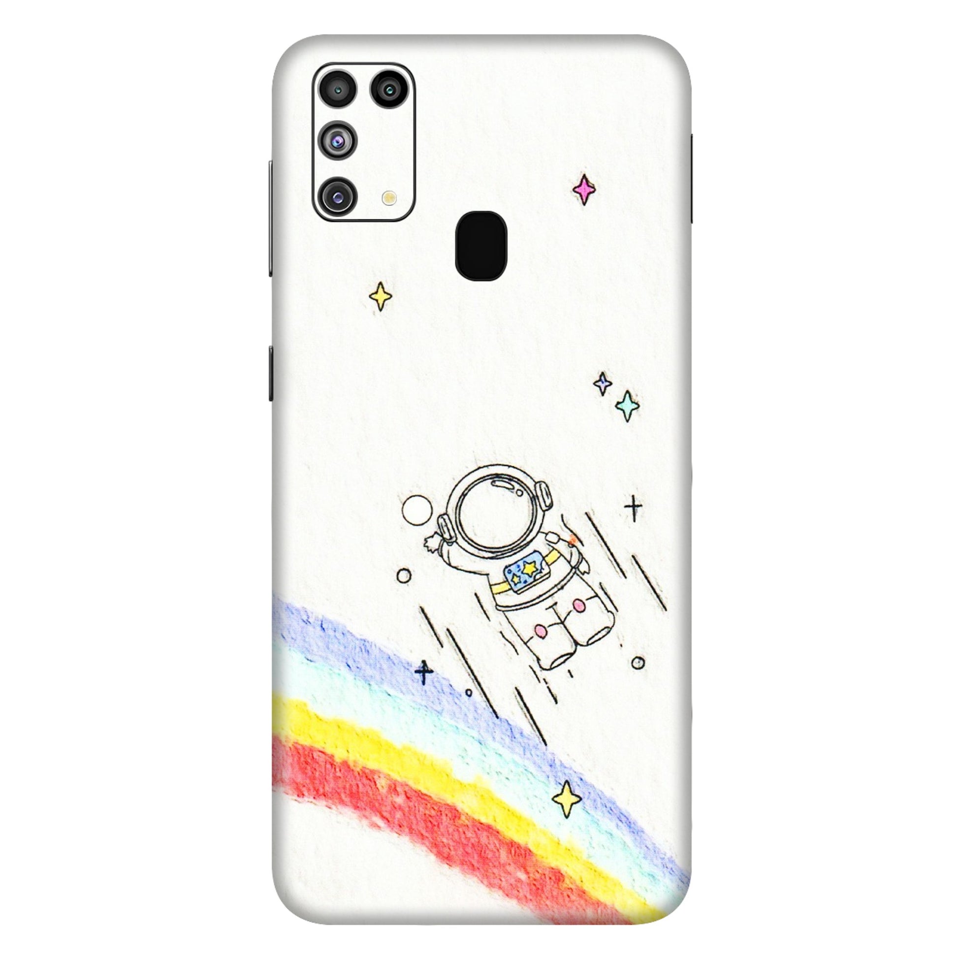 Samsung M/F/Note/Flip and C Phone Skins (All Models) - Milkyway Astronaut - 3D Embossed Finish (L-110) Samsung Galaxy M31