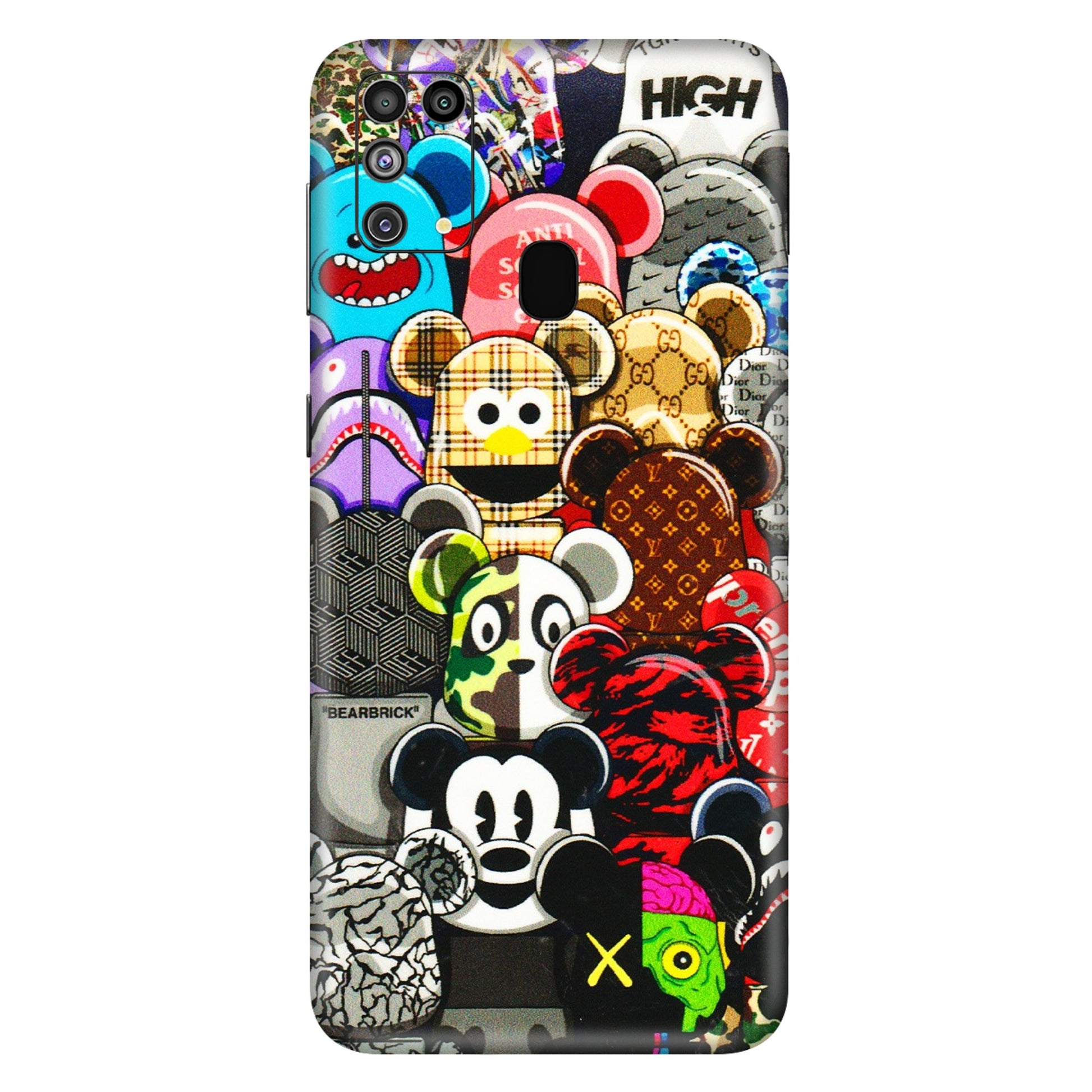 Samsung M/F/Note/Flip and C Phone Skins (All Models) - More Mickey Mouses - 3D Embossed Finish (L-118) Samsung Galaxy M31