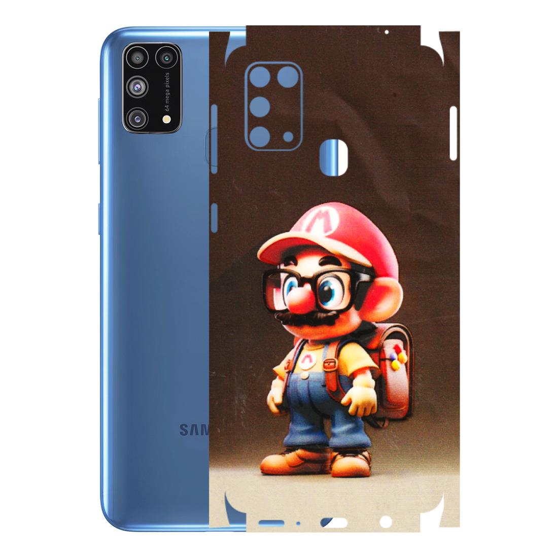 Samsung M/F/Note/Flip and C Phone Skins (All Models) - Little Mario - 3D Embossed Finish (L-119) Samsung Galaxy M31