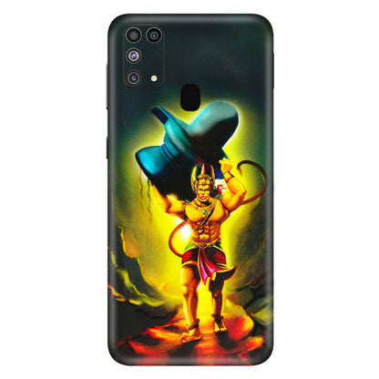 Samsung M/F/Note/Flip and C Phone Skins (All Models) - Hanuman Ji - 3D Embossed Finish (L-128) Samsung Galaxy M31