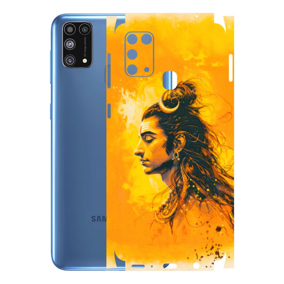 Samsung M/F/Note/Flip and C Phone Skins (All Models) - Shiv Shakti - 3D Embossed Finish (L-14) Samsung Galaxy M31