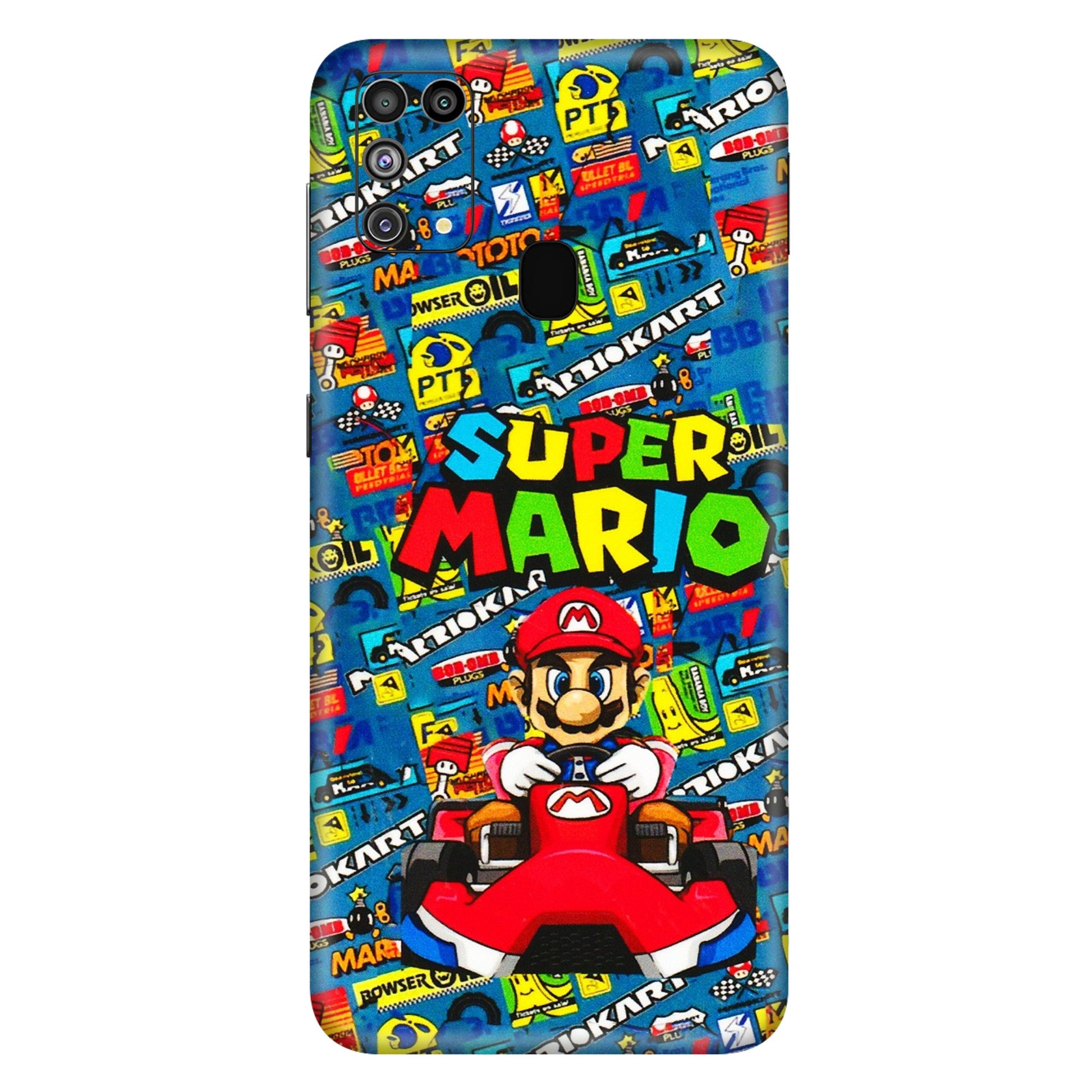 Samsung M/F/Note/Flip and C Phone Skins (All Models) - Super Mario Kart - 3D Embossed Finish (L-140) Samsung Galaxy M31