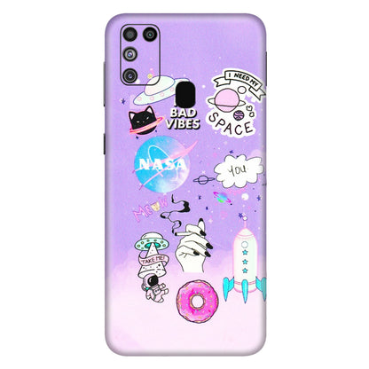 Samsung M/F/Note/Flip and C Phone Skins (All Models) - I Need My Nasa Skin - 3D Embossed Finish (L-149) Samsung Galaxy M31