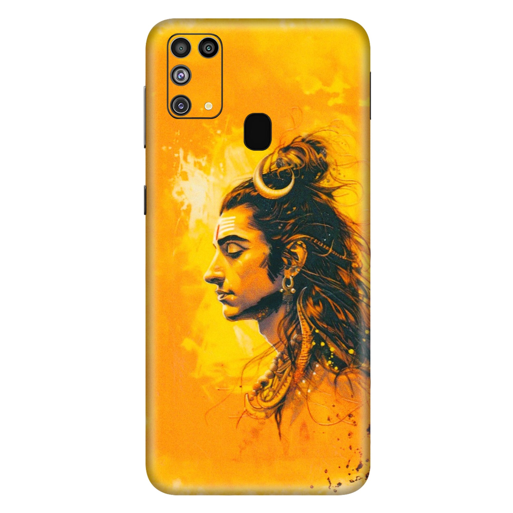 Samsung M/F/Note/Flip and C Phone Skins (All Models) - Shiv Shakti - 3D Embossed Finish (L-14) Samsung Galaxy M31