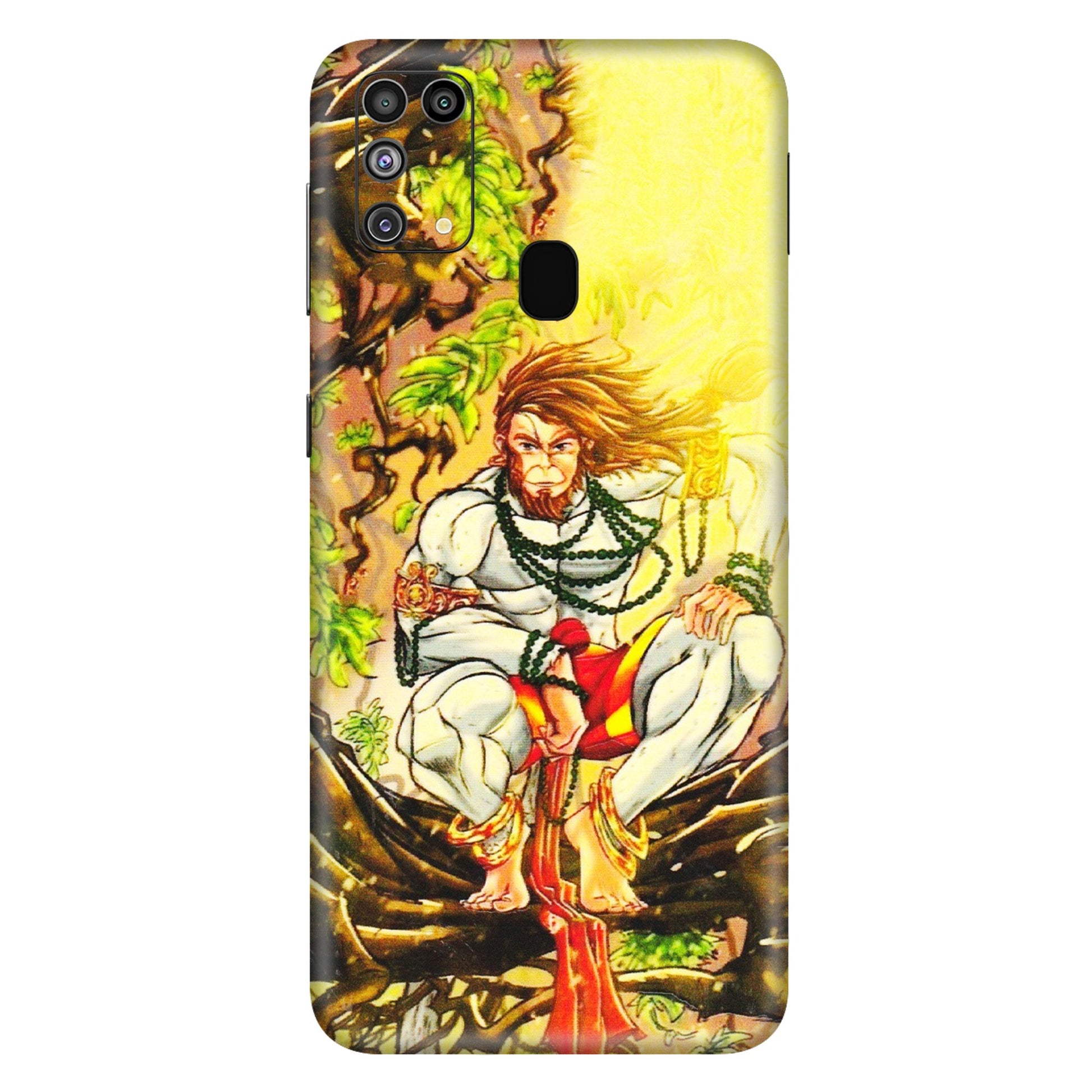 Samsung M/F/Note/Flip and C Phone Skins (All Models) - Lord Hanuman - 3D Embossed Finish (L-152) Samsung Galaxy M31