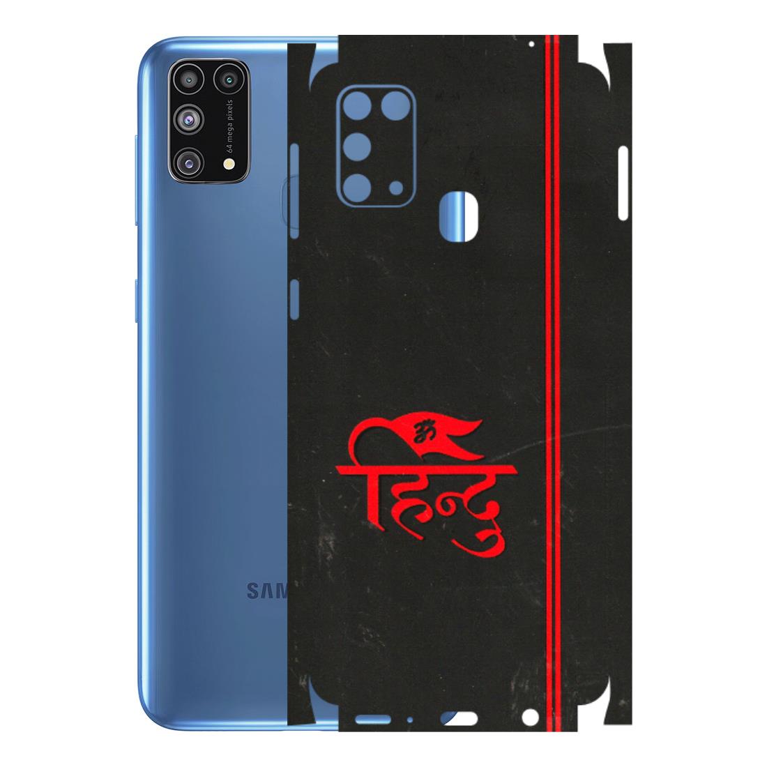 Samsung M/F/Note/Flip and C Phone Skins (All Models) - Hindu Black - 3D Embossed Finish (L-153) Samsung Galaxy M31