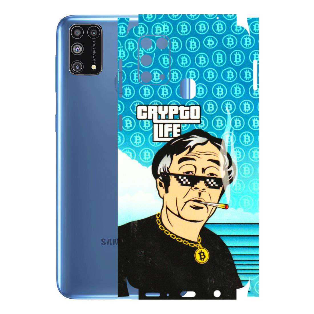 Samsung M/F/Note/Flip and C Phone Skins (All Models) - Crypto Thug Life - 3D Embossed Finish (L-179) Samsung Galaxy M31