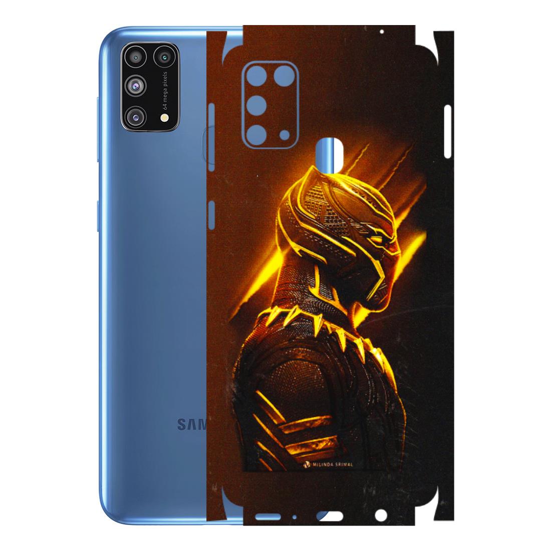Samsung M/F/Note/Flip and C Phone Skins (All Models) - Gold Black Panther - 3D Embossed Finish (L-181) Samsung Galaxy M31