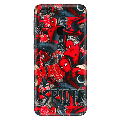 Samsung M/F/Note/Flip and C Phone Skins (All Models) - SpiderMan Cool - 3D Embossed Finish (L-188) Samsung Galaxy M31