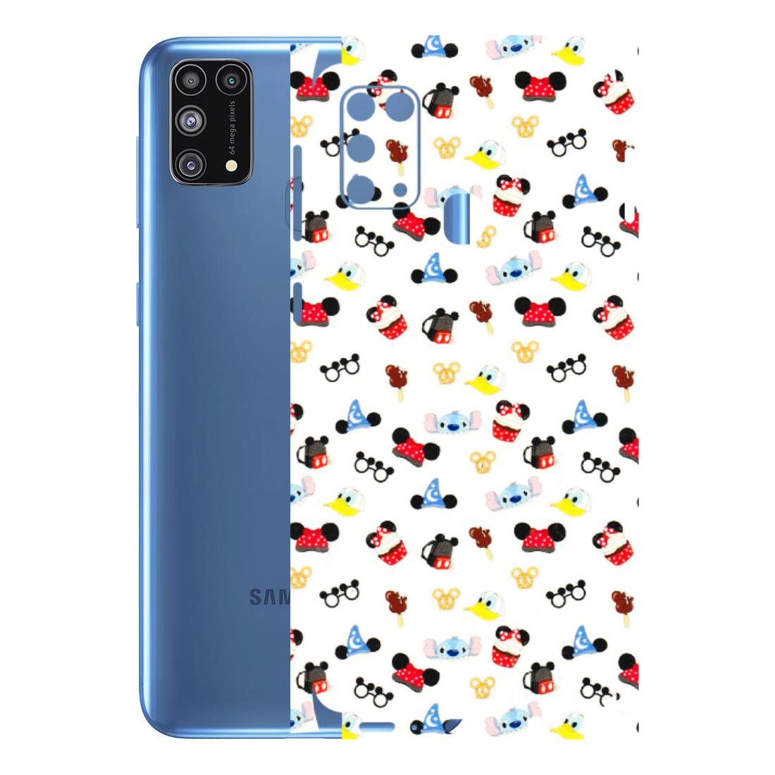 Samsung M/F/Note/Flip and C Phone Skins (All Models) - Minnie Mouse & Donald Doodles s - 3D Embossed Finish (L-194) Samsung Galaxy M31