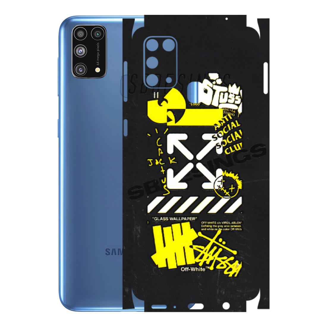 Samsung M/F/Note/Flip and C Phone Skins (All Models) - Anti Social Graffiti - 3D Embossed Finish (L-198) Samsung Galaxy M31