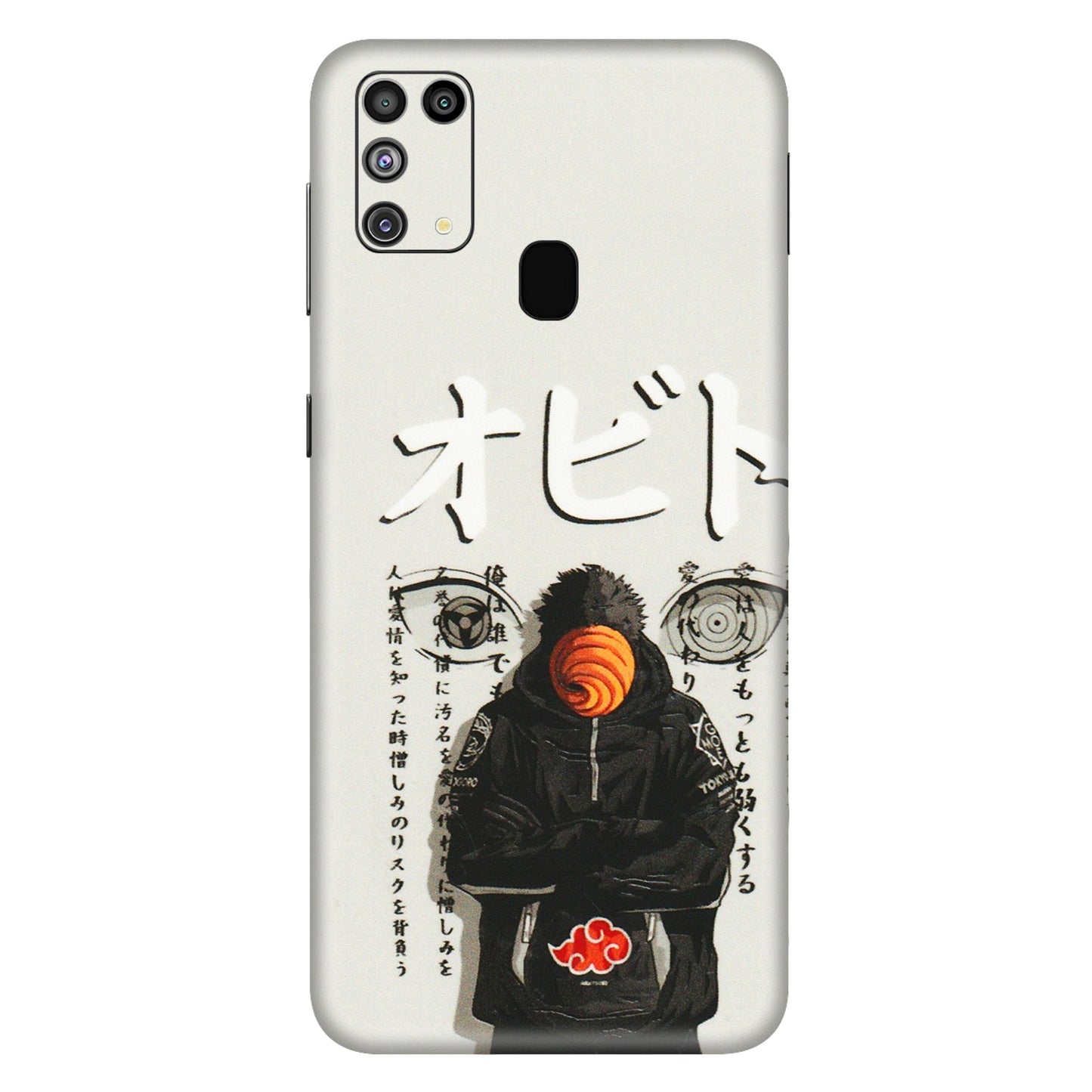 Samsung M/F/Note/Flip and C Phone Skins (All Models) - Obito Anime Eye - 3D Embossed Finish (L-19) Samsung Galaxy M31